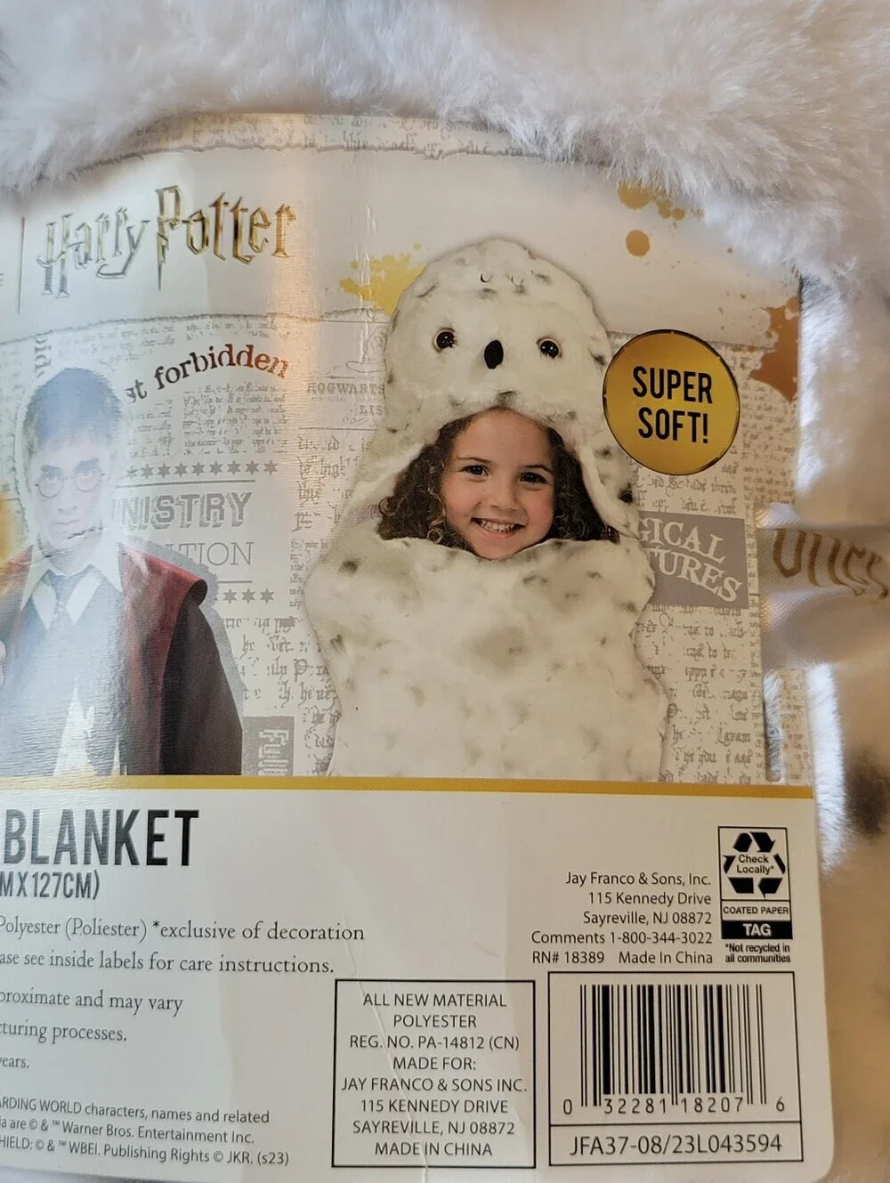 Harry Potter Hedwig Hooded Blanket